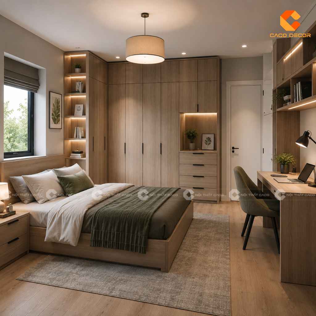 25+ Mẫu Tủ Quần Áo Chữ L Đẹp, Tiện Nghi, Xu Hướng 2026 19