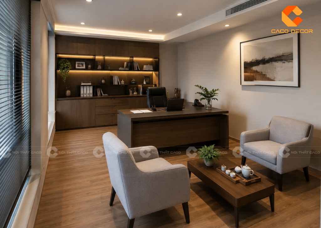 Thiết Kế Phòng Giám Đốc 20m2 Hiện Đại, Tối Ưu Không Gian 18