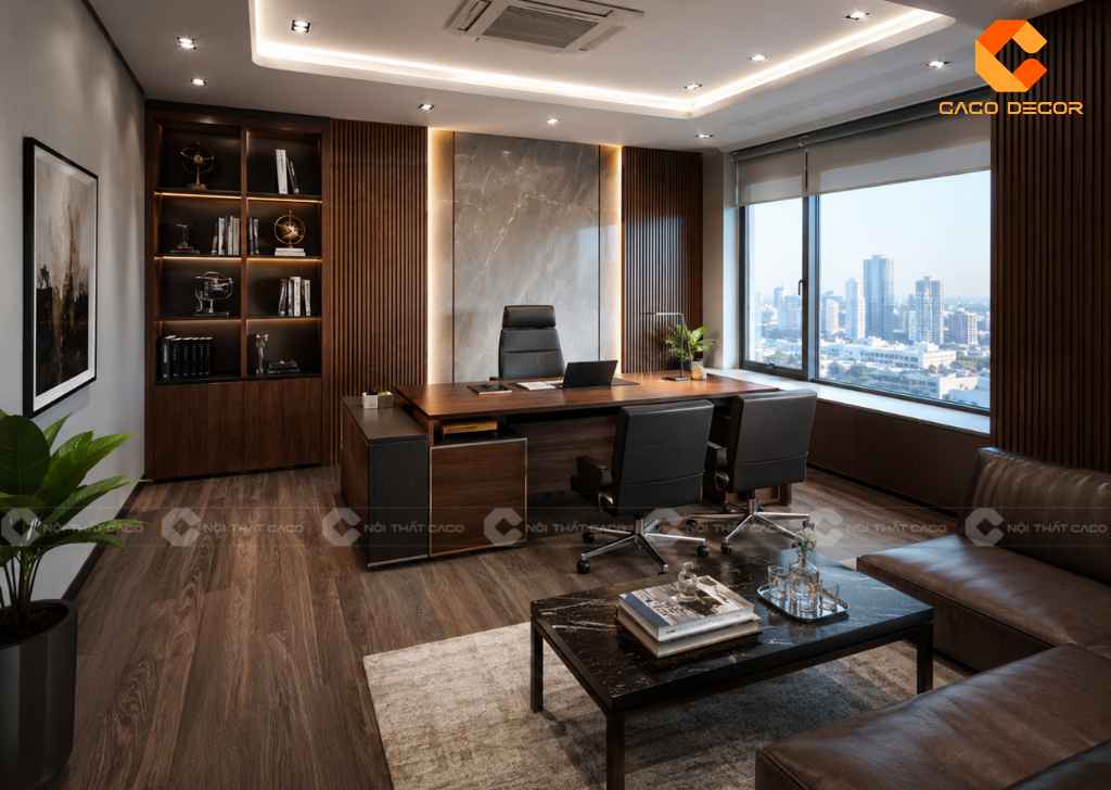 Thiết Kế Phòng Giám Đốc 20m2 Hiện Đại, Tối Ưu Không Gian 12