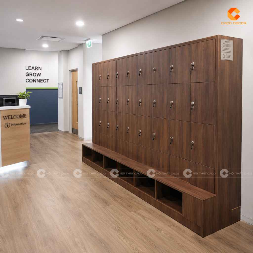 19+ Mẫu Tủ Locker Gỗ Công Nghiệp MDF Đẹp, Giá Xưởng Tại CaCo 18