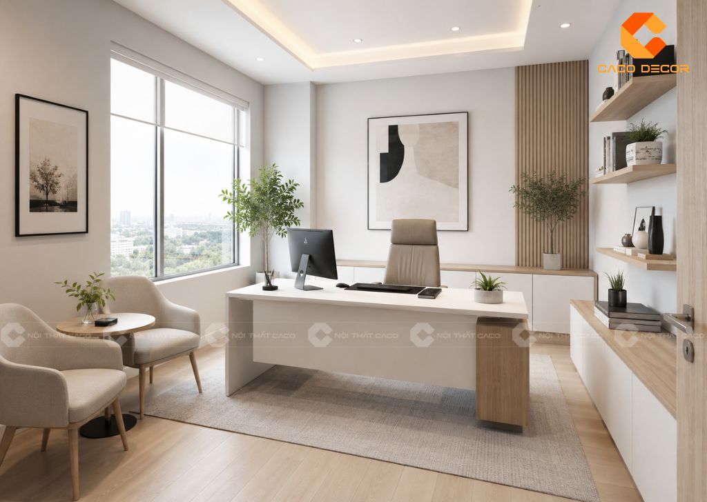 Thiết Kế Phòng Giám Đốc 20m2 Hiện Đại, Tối Ưu Không Gian 7