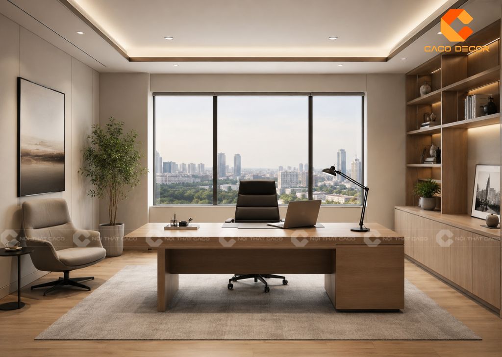 Thiết Kế Phòng Giám Đốc 20m2 Hiện Đại, Tối Ưu Không Gian 16