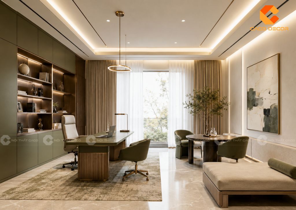 Thiết Kế Phòng Giám Đốc 20m2 Hiện Đại, Tối Ưu Không Gian 19