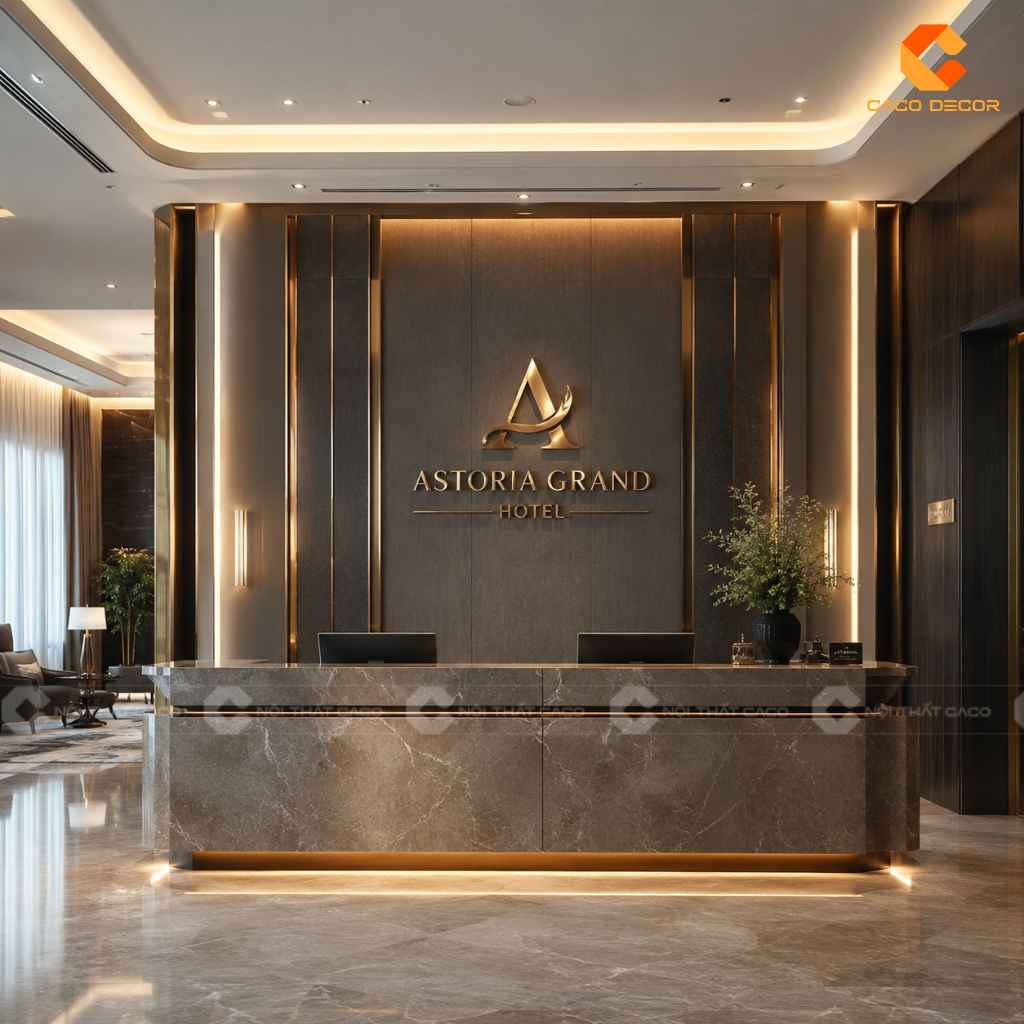 Cách Trang Trí Quầy Lễ Tân Đẹp Cho Từng Không Gian 18