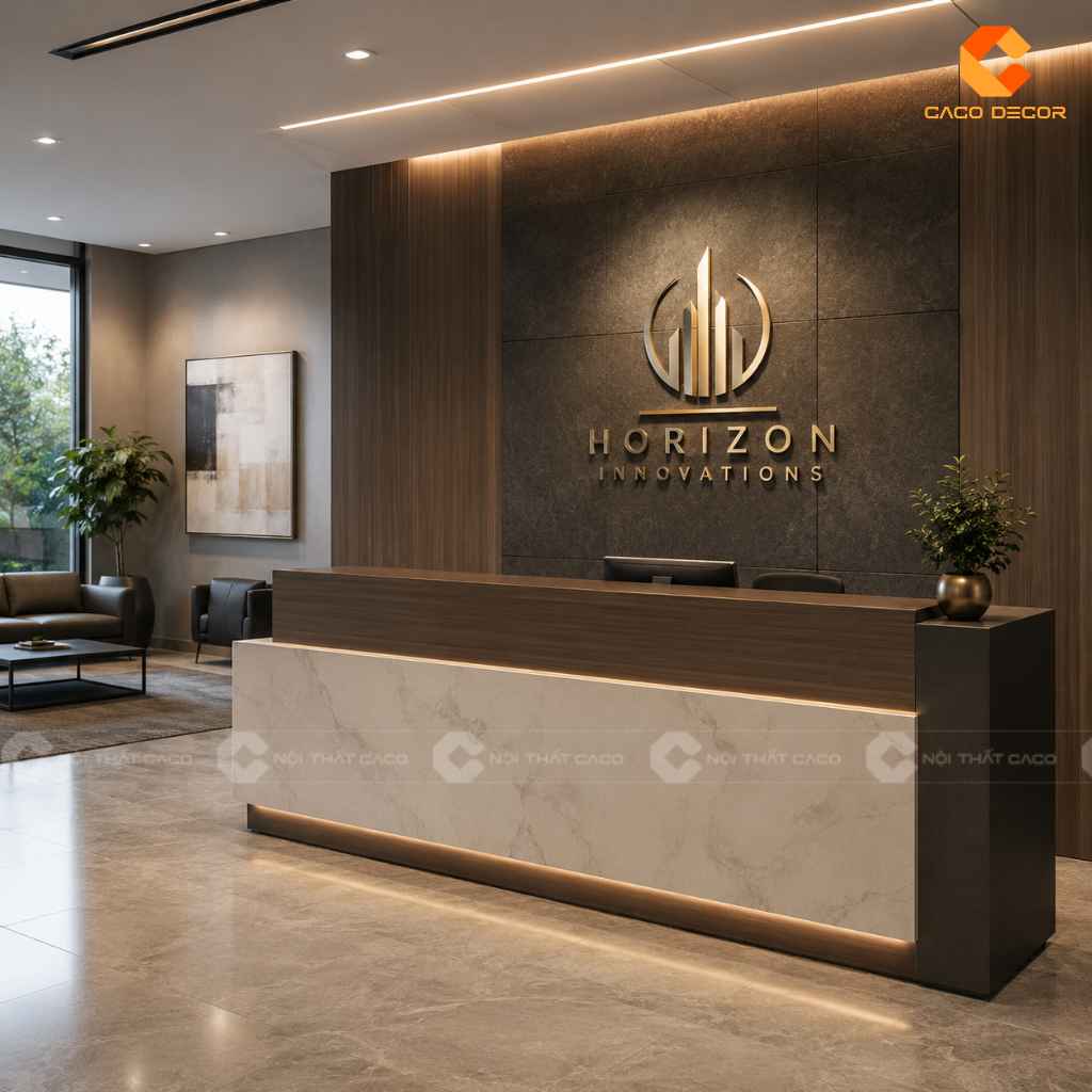 Cách Trang Trí Quầy Lễ Tân Đẹp Cho Từng Không Gian 8