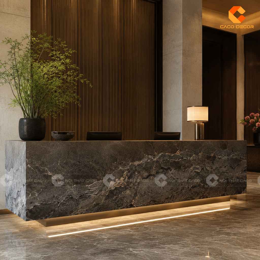 Cách Trang Trí Quầy Lễ Tân Đẹp Cho Từng Không Gian 17