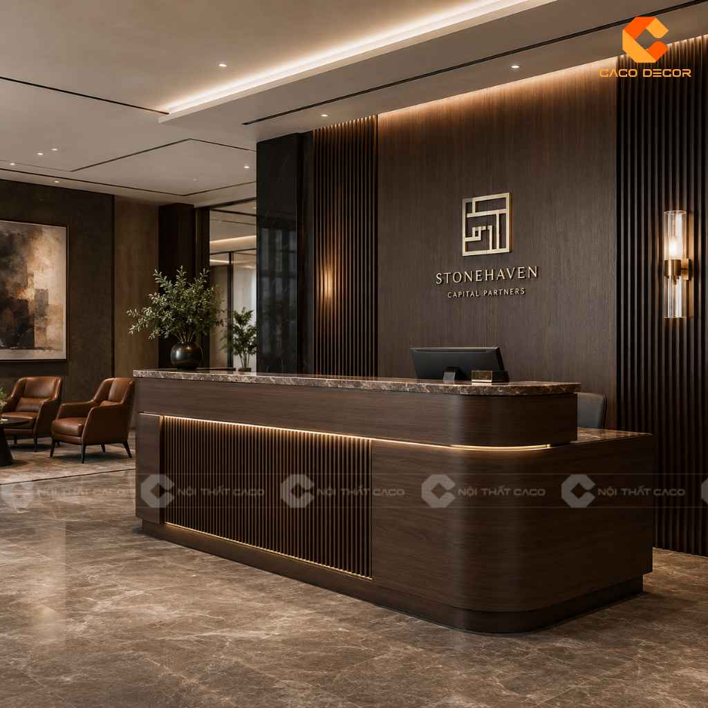 Cách Trang Trí Quầy Lễ Tân Đẹp Cho Từng Không Gian 23