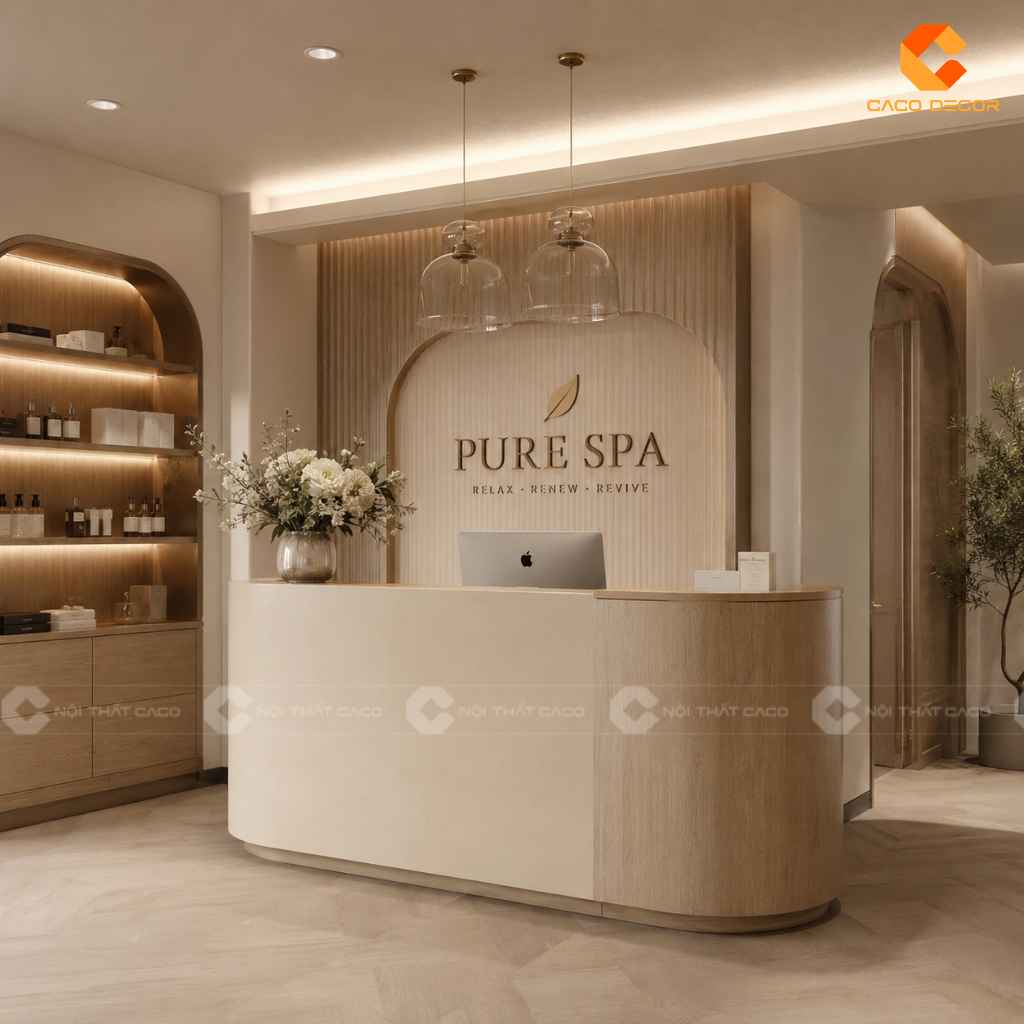 Cách Trang Trí Quầy Lễ Tân Đẹp Cho Từng Không Gian 13