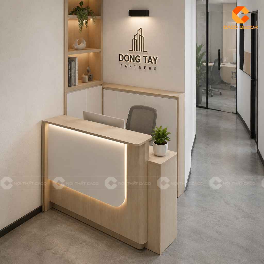 Cách Trang Trí Quầy Lễ Tân Đẹp Cho Từng Không Gian 4