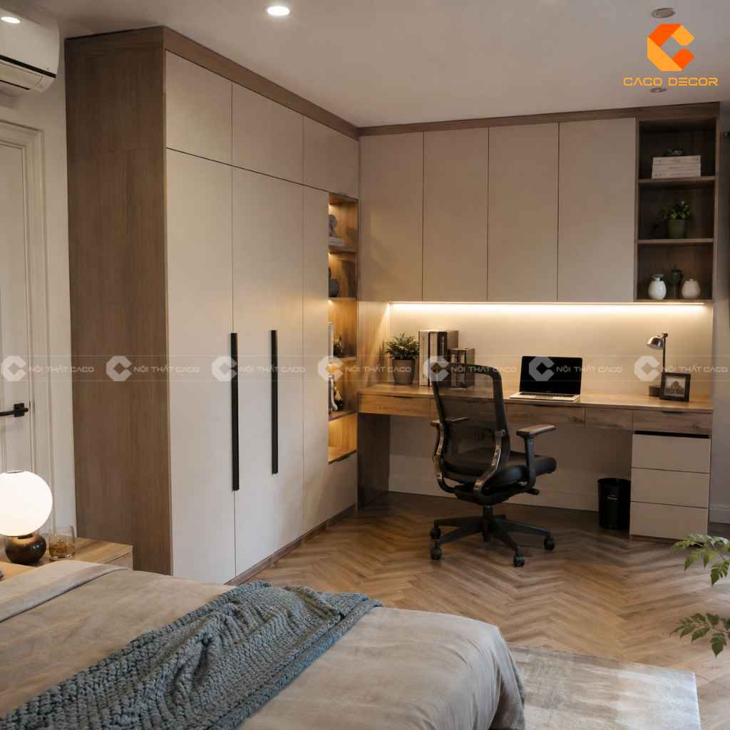 25+ Mẫu Tủ Quần Áo Chữ L Đẹp, Tiện Nghi, Xu Hướng 2026 8