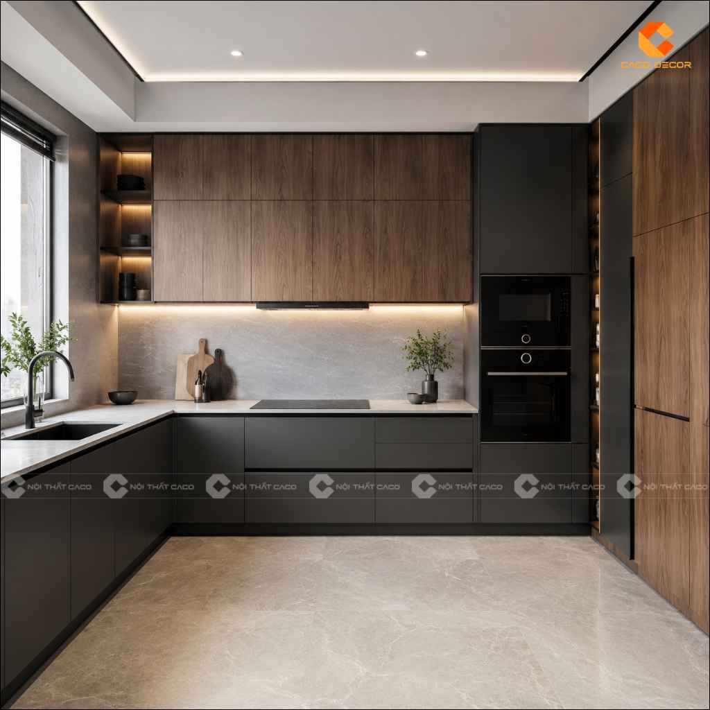 Xưởng Đóng Tủ Bếp Gỗ Công Nghiệp TPHCM Theo Yêu Cầu 19