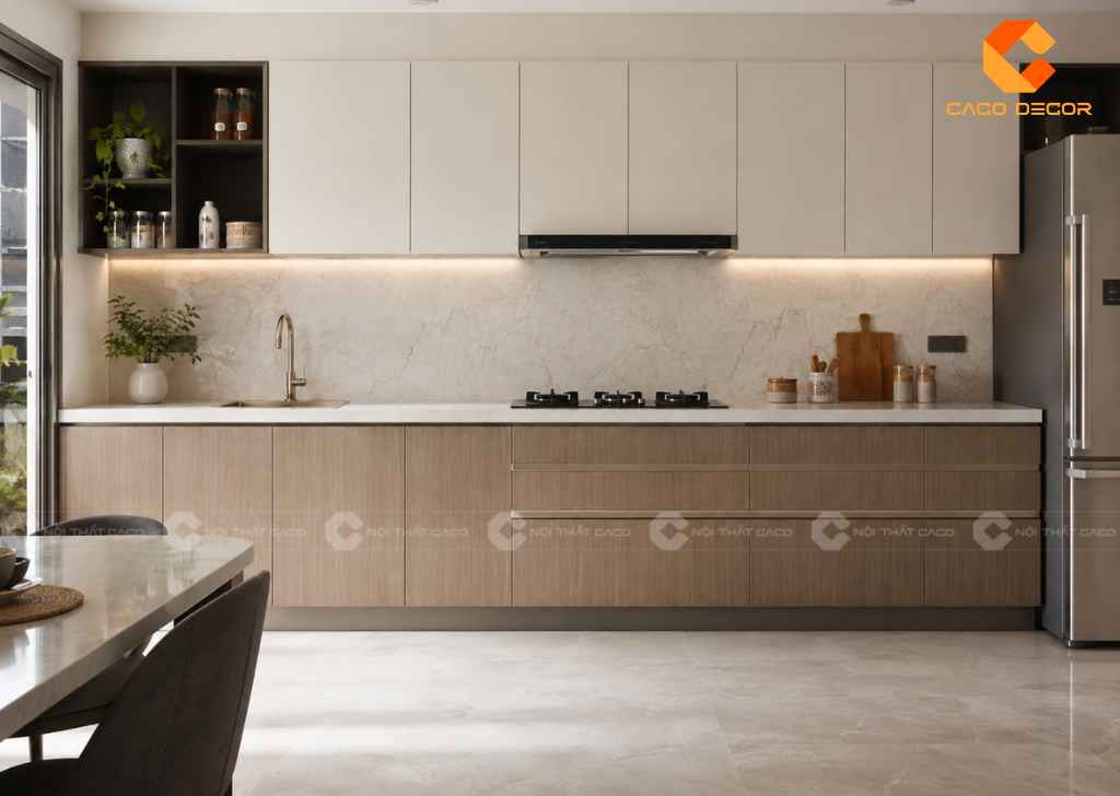 Tủ Bếp Laminate: Mẫu Đẹp, Báo Giá Mới Nhất 2026 2