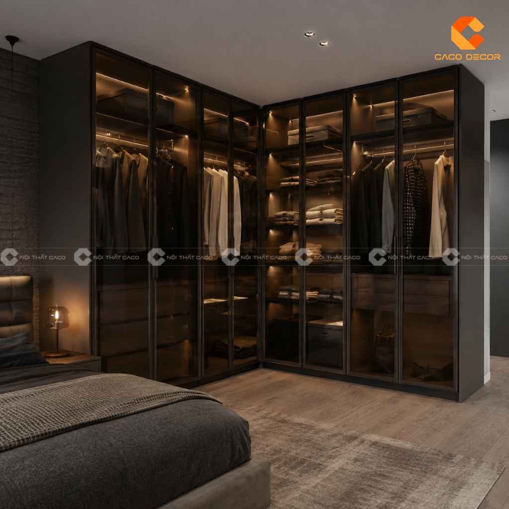 25+ Mẫu Tủ Quần Áo Chữ L Đẹp, Tiện Nghi, Xu Hướng 2026 11
