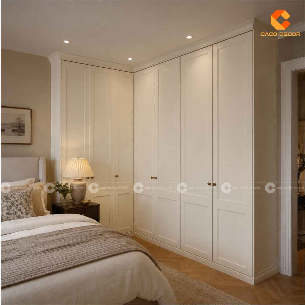 25+ Mẫu Tủ Quần Áo Chữ L Đẹp, Tiện Nghi, Xu Hướng 2026 9