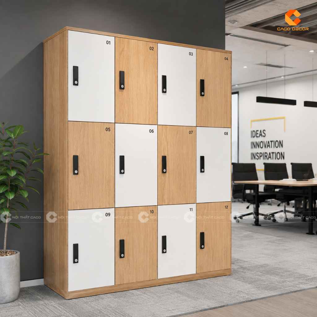 19+ Mẫu Tủ Locker Gỗ Công Nghiệp MDF Đẹp, Giá Xưởng Tại CaCo 1