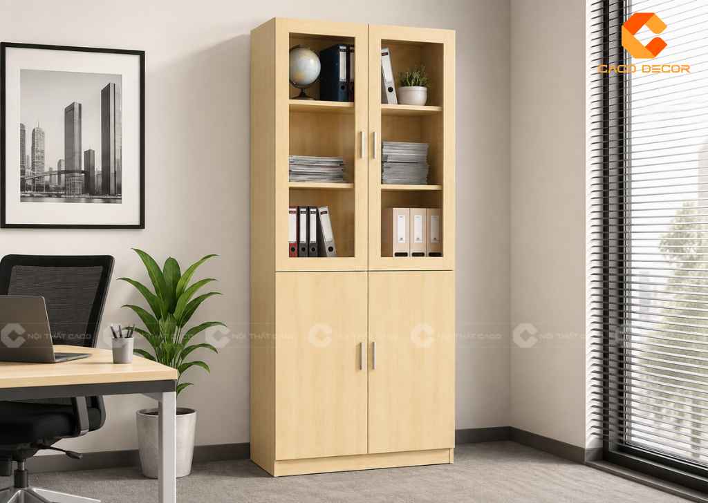 Tủ Hồ Sơ 2 Cánh Kính Mở Hay Cánh Lùa: Nên Chọn Loại Nào? 4