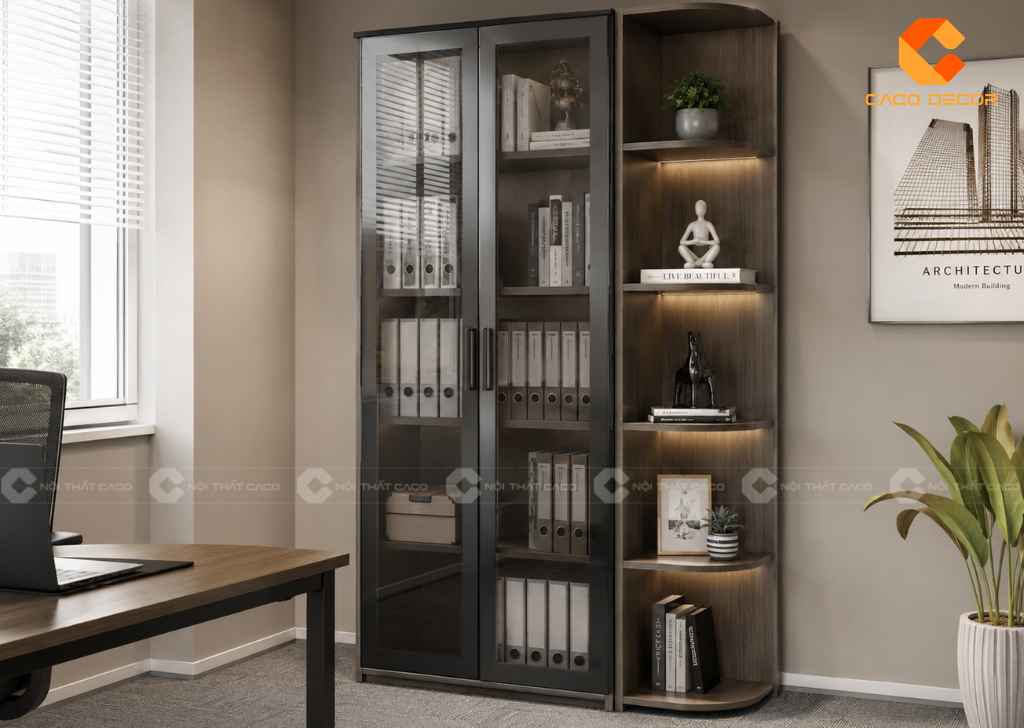 Tủ Hồ Sơ 2 Cánh Kính Mở Hay Cánh Lùa: Nên Chọn Loại Nào? 2