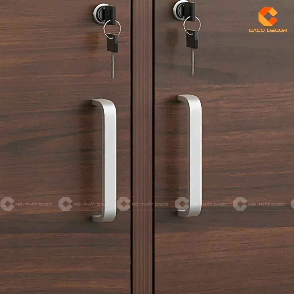 Tủ Hồ Sơ Gỗ Công Nghiệp THS042 Nhiều Ngăn Có Khóa Tiện Dụng 4