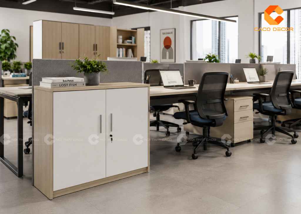  TOP 22 Mẫu Tủ Hồ Sơ Thấp 2 Cánh Đẹp, Gọn Cho Văn Phòng 5