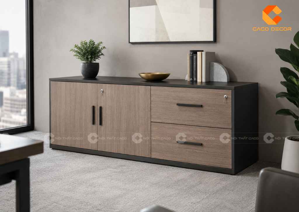  TOP 22 Mẫu Tủ Hồ Sơ Thấp 2 Cánh Đẹp, Gọn Cho Văn Phòng 17