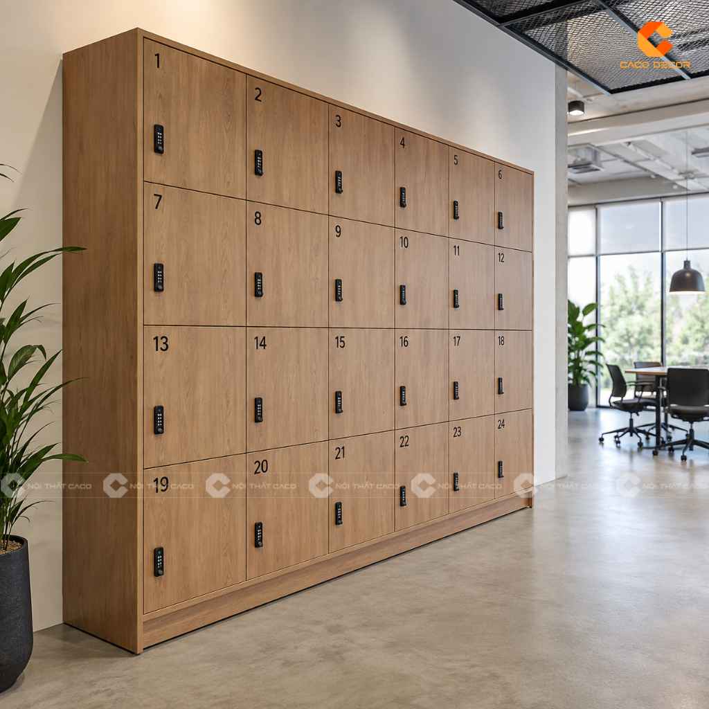 19+ Mẫu Tủ Locker Gỗ Công Nghiệp MDF Đẹp, Giá Xưởng Tại CaCo 10