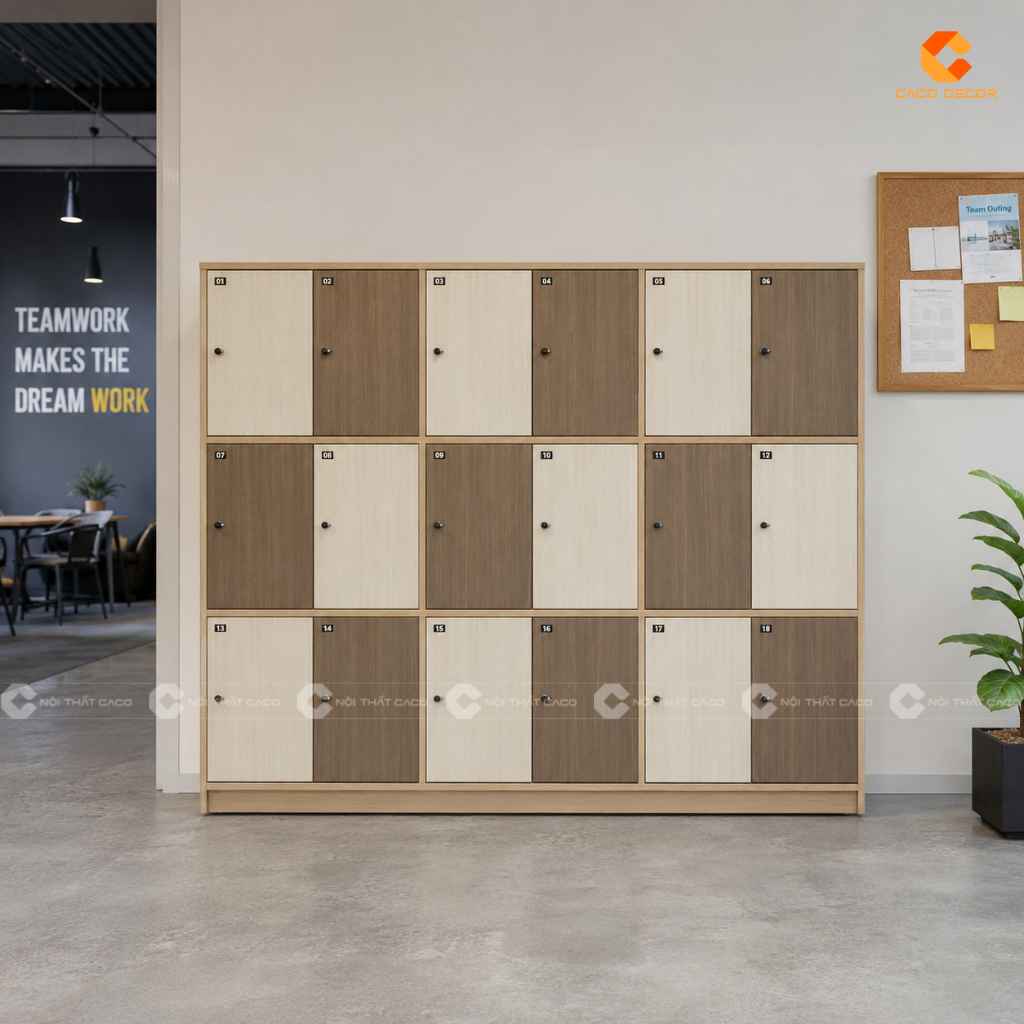 19+ Mẫu Tủ Locker Gỗ Công Nghiệp MDF Đẹp, Giá Xưởng Tại CaCo 20