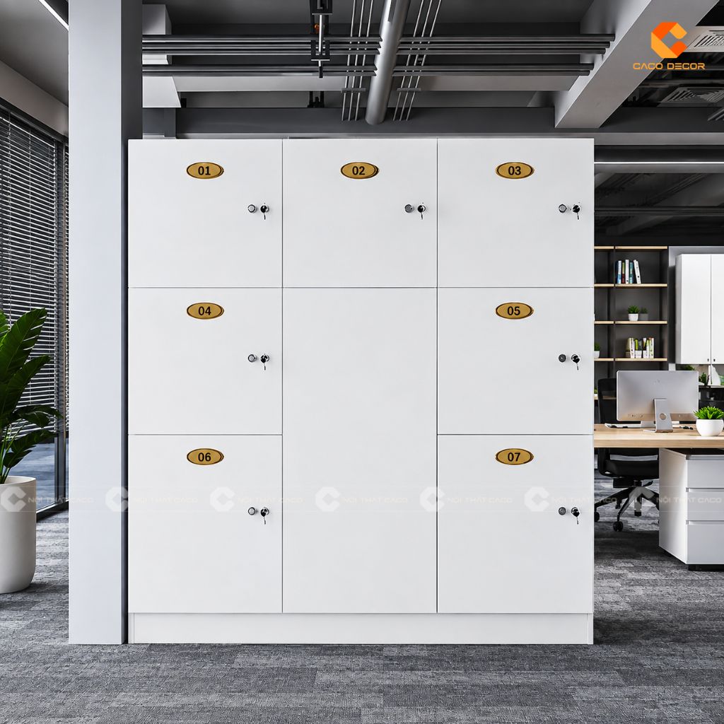 Mỗi ngăn tủ đồ locker LK010 có khóa riêng