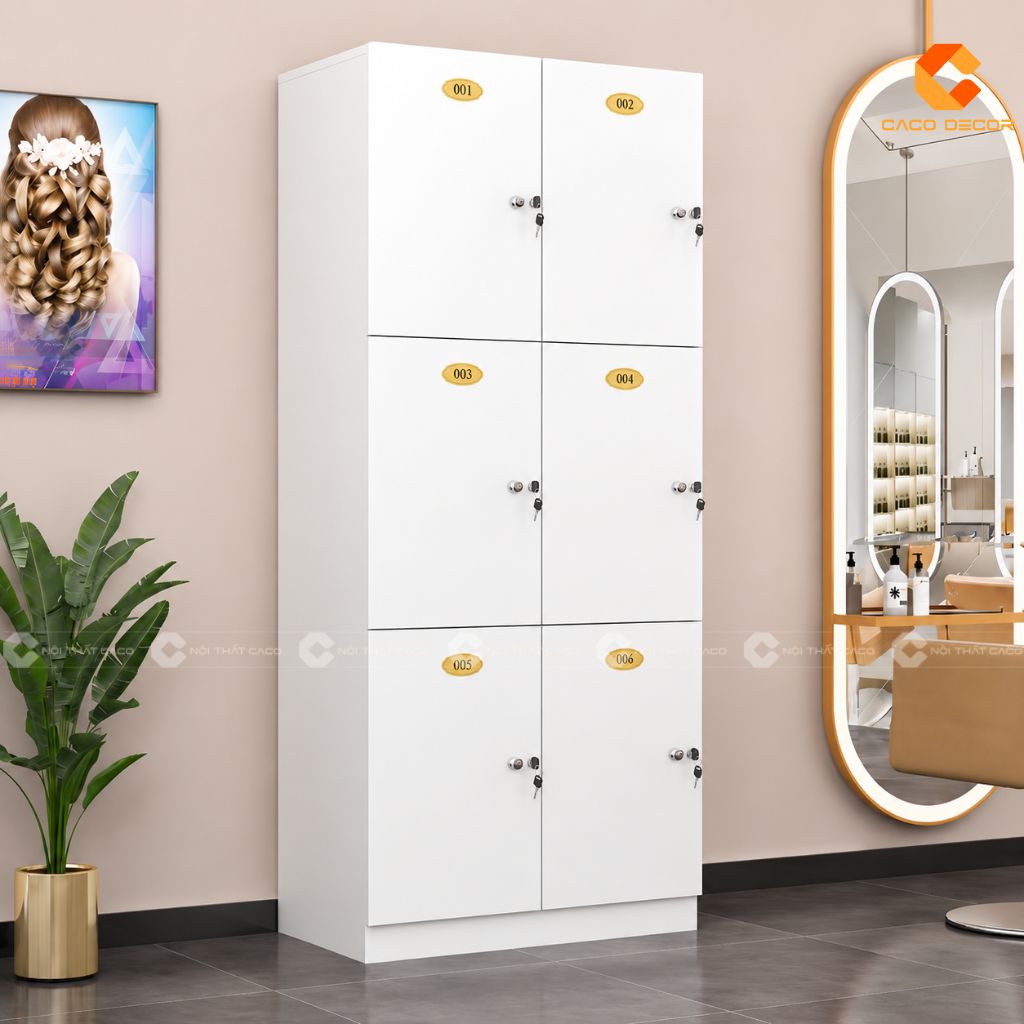 Tủ Locker Gỗ Công Nghiệp LK07 Hiện Đại, Khóa Điện Tử 2