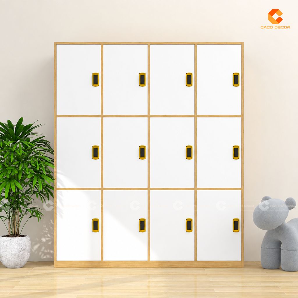 Tủ locker gỗ công nghiệp LK09 12 ngăn