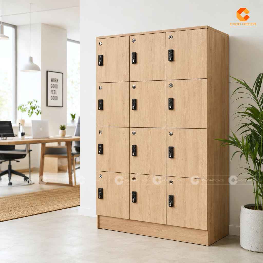 19+ Mẫu Tủ Locker Gỗ Công Nghiệp MDF Đẹp, Giá Xưởng Tại CaCo 14
