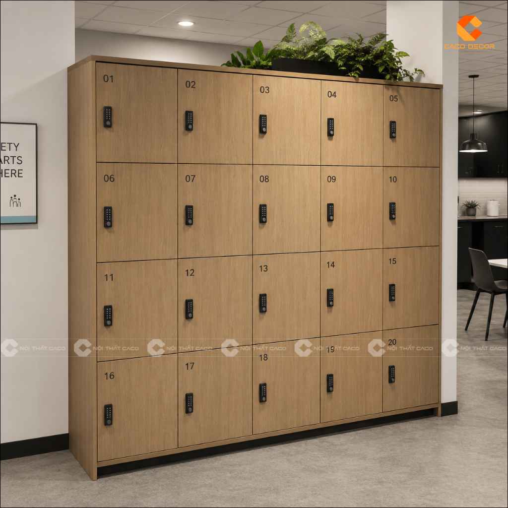 19+ Mẫu Tủ Locker Gỗ Công Nghiệp MDF Đẹp, Giá Xưởng Tại CaCo 8