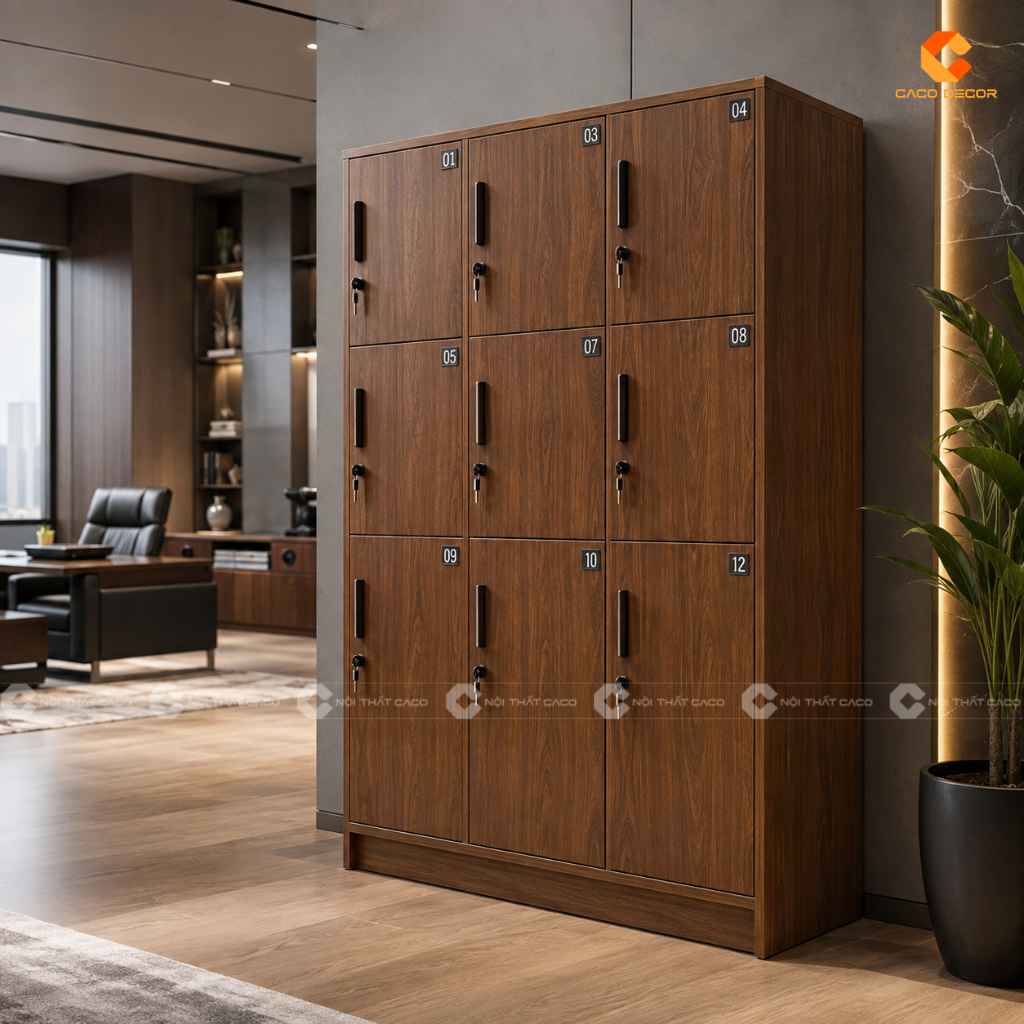 19+ Mẫu Tủ Locker Gỗ Công Nghiệp MDF Đẹp, Giá Xưởng Tại CaCo 12