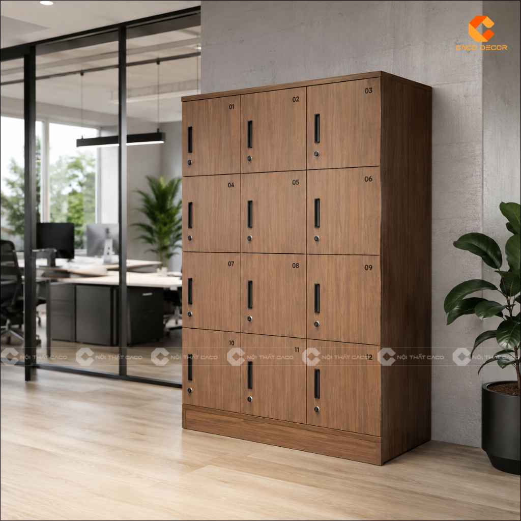 19+ Mẫu Tủ Locker Gỗ Công Nghiệp MDF Đẹp, Giá Xưởng Tại CaCo 15