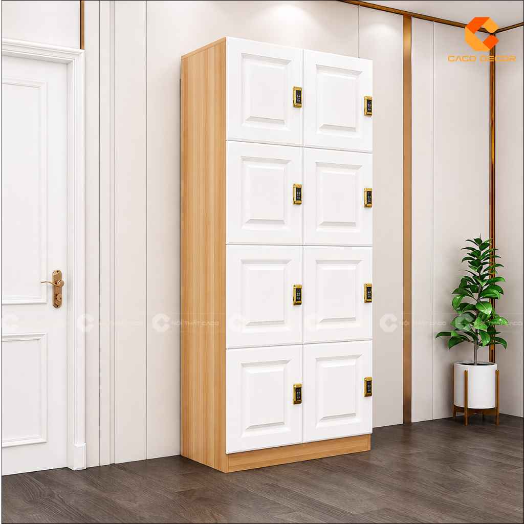 Tủ locker LK08 8 ngăn khóa điện tử