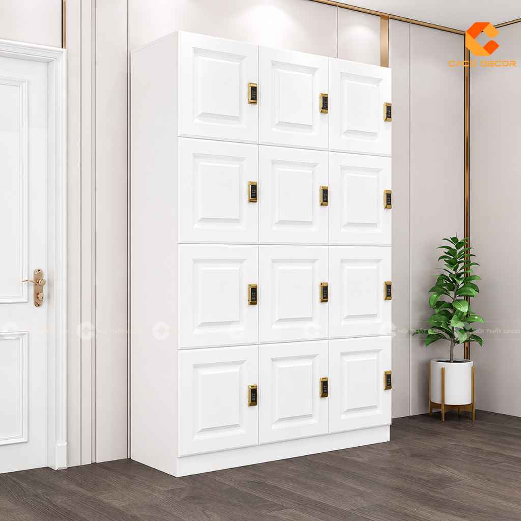 Tủ locker LK08 cánh pano 12 ngăn