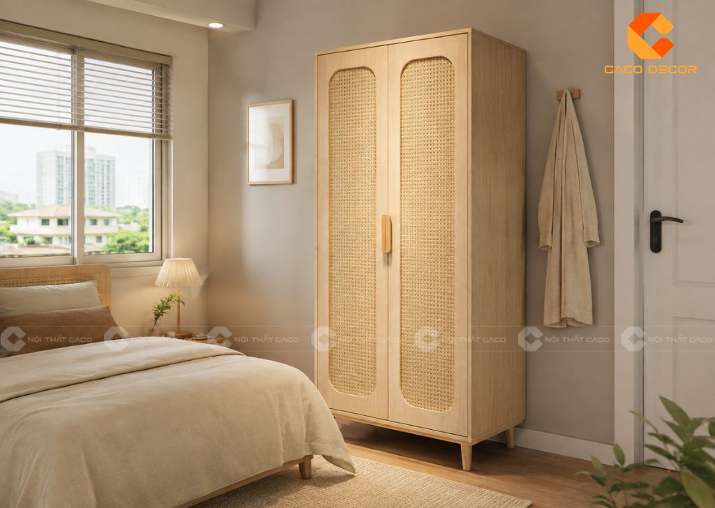 29 Mẫu Tủ Quần Áo Cánh Mây Đẹp, Thoáng Và Sang Trọng 7