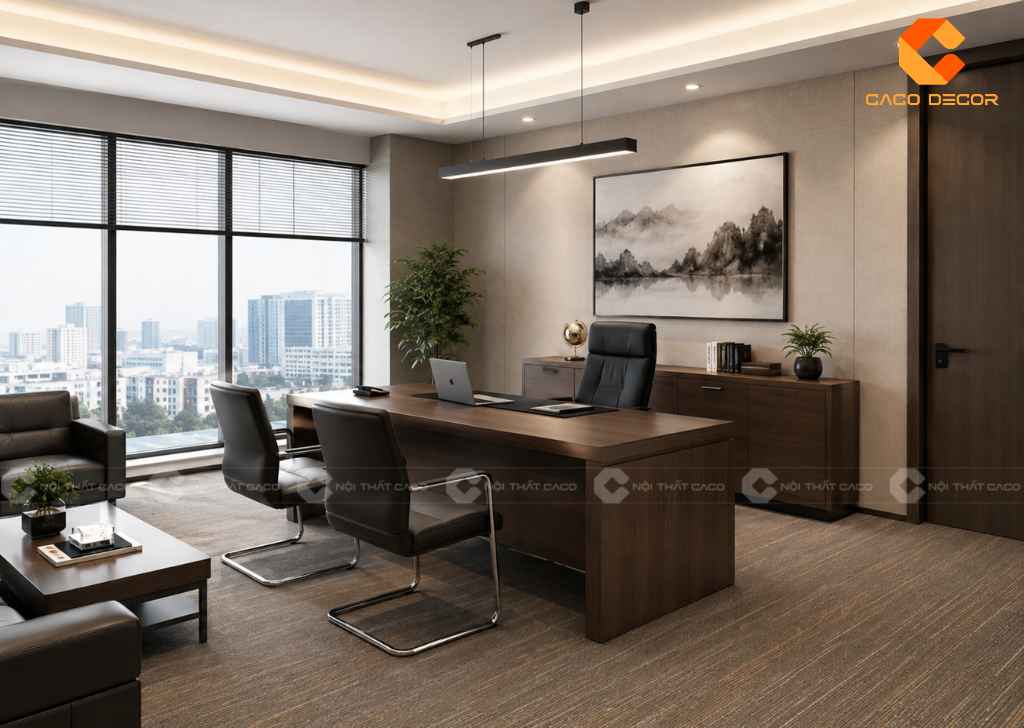 Thiết Kế Phòng Giám Đốc 20m2 Hiện Đại, Tối Ưu Không Gian 15