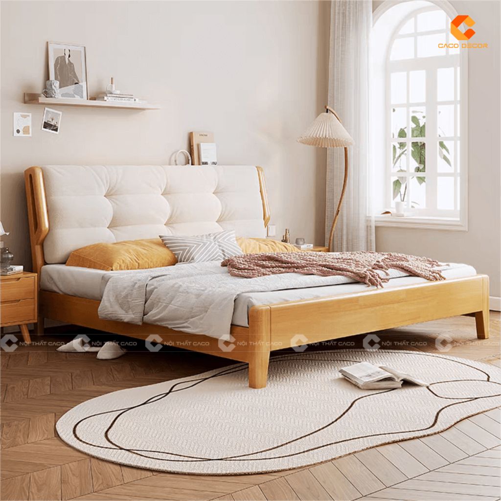Giường ngủ gỗ tự nhiên GNTN080 cao cấp chất lượng