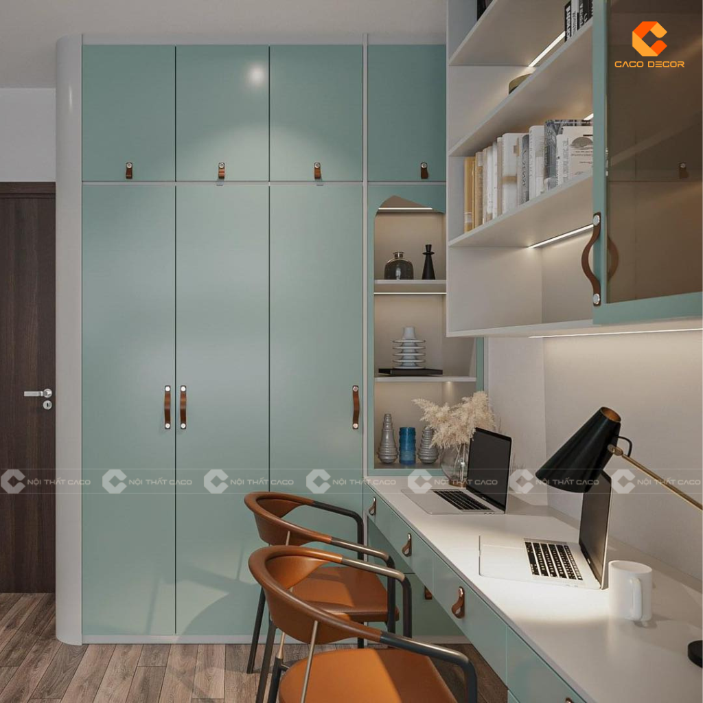 Giường tầng GT029 thiết kế tích hợp bàn học