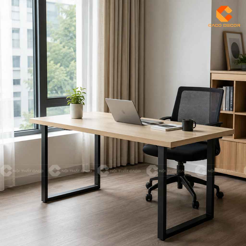 Bàn Làm Việc Chân Sắt 1m2 Nên Chọn Chân Chữ U, K Hay X? 10