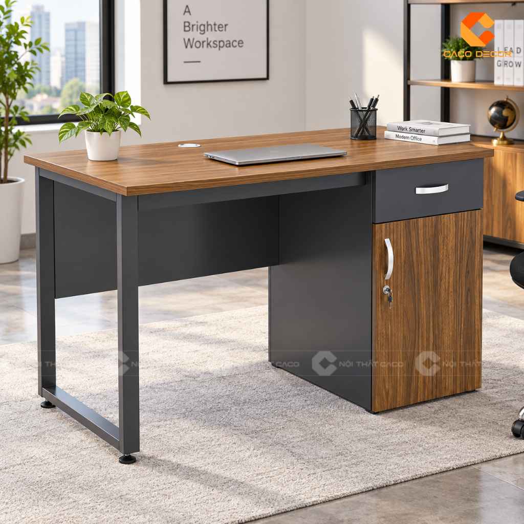 Bàn Làm Việc Chân Sắt 1m2 Nên Chọn Chân Chữ U, K Hay X? 1