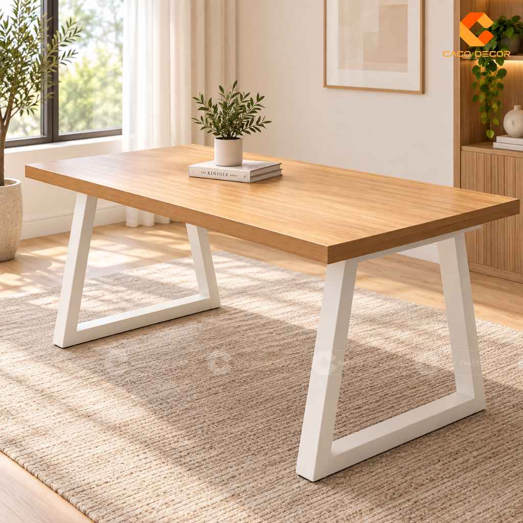 Bàn Làm Việc Chân Sắt 1m2 Nên Chọn Chân Chữ U, K Hay X? 7