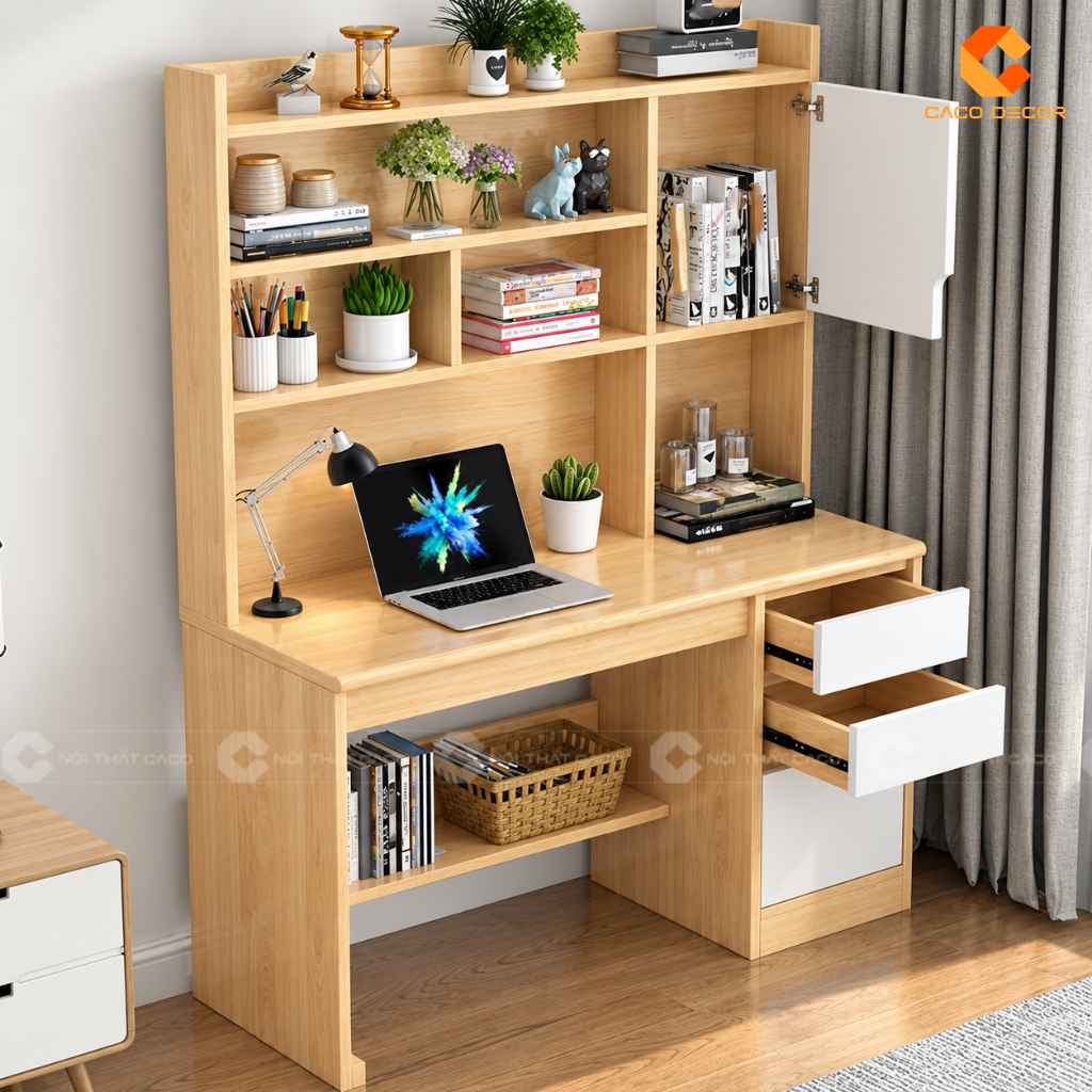 Bàn Học Trẻ Em Gỗ Tự Nhiên BHTE052 Thiết Kế Tiện Dụng 2