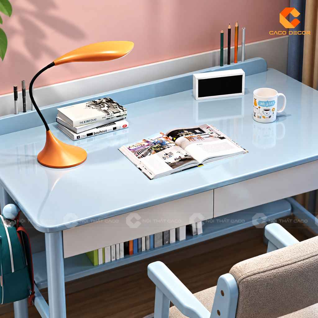 Bàn Học Trẻ Em Gỗ Tự Nhiên BHTE047 Hiện Đại Tiện Nghi 4