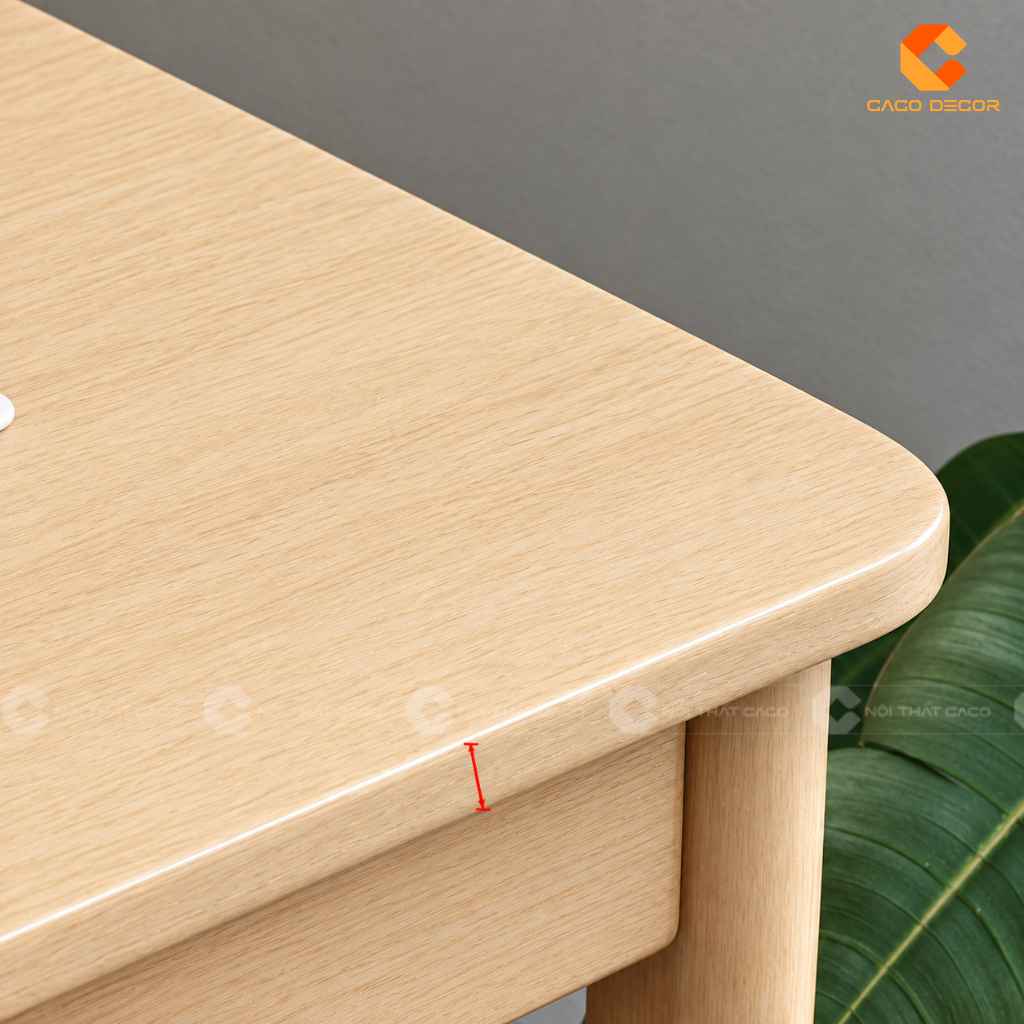 Bàn Học Trẻ Em Gỗ Tự Nhiên BHTE048 Kèm Kệ Tiện Dụng 2
