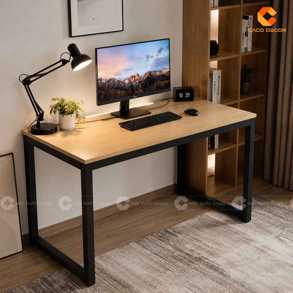 Bàn Làm Việc Chân Sắt 1m2 Nên Chọn Chân Chữ U, K Hay X? 3
