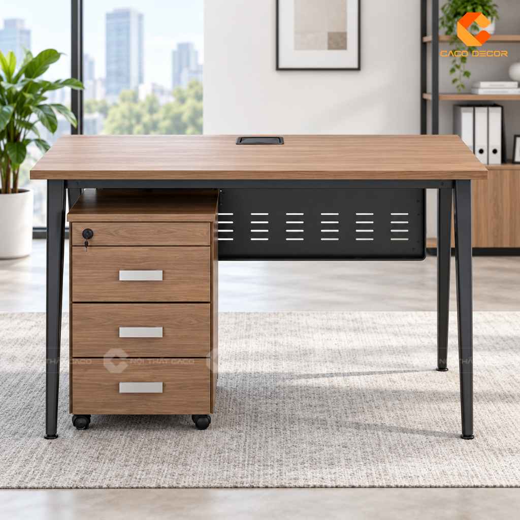 Bàn Làm Việc Chân Sắt 1m2 Nên Chọn Chân Chữ U, K Hay X? 13