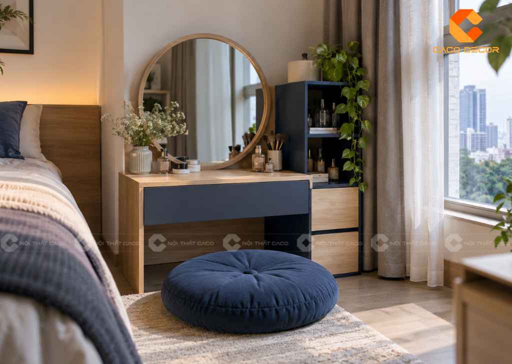 25+ Mẫu Bàn Trang Điểm Ngồi Bệt Đẹp, Gọn Cho Phòng Nhỏ 9