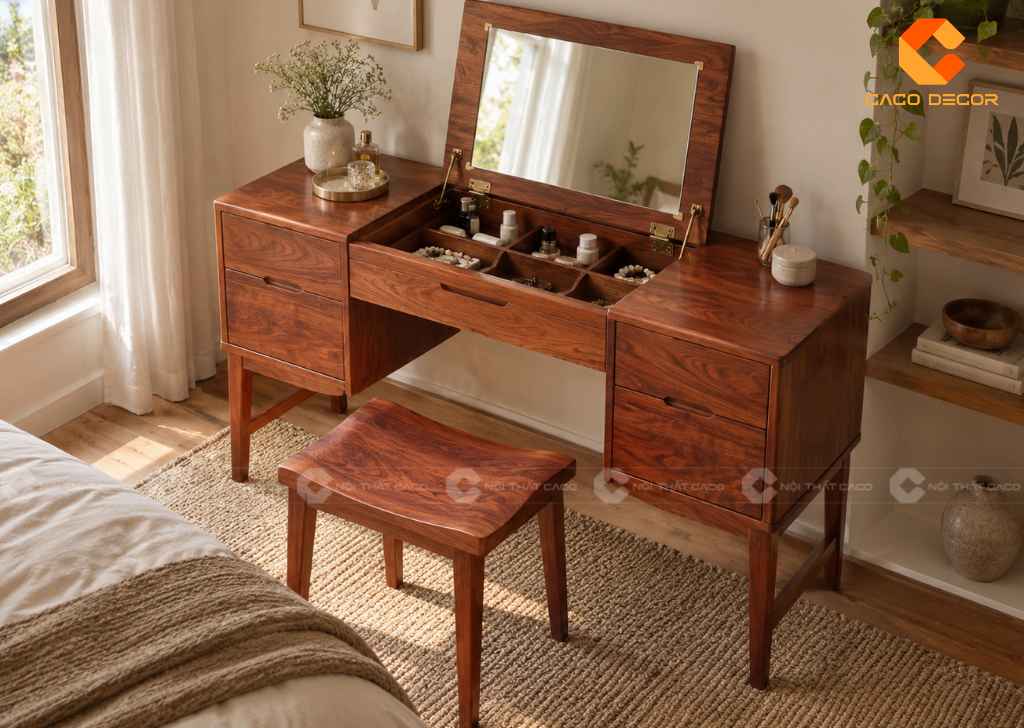  23+ Mẫu Bàn Trang Điểm Gỗ Gõ Đỏ Đẹp, Bền, Giá Tốt 2026 19