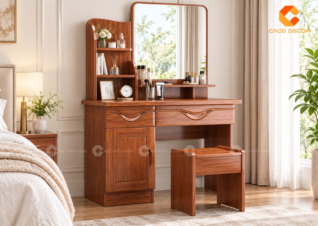  23+ Mẫu Bàn Trang Điểm Gỗ Gõ Đỏ Đẹp, Bền, Giá Tốt 2026 23